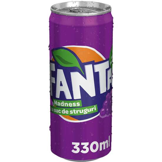 Fanta Struguri Sleek doza 0.33L (bax 12 buc)