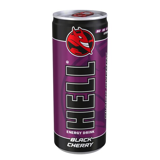 Energizant Hell Drink  Black Cherry 250ml (bax 24 buc) SGR