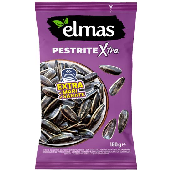 Seminte ELMAS pestrite coapte sare Xtra 150gr (bax 12 buc)