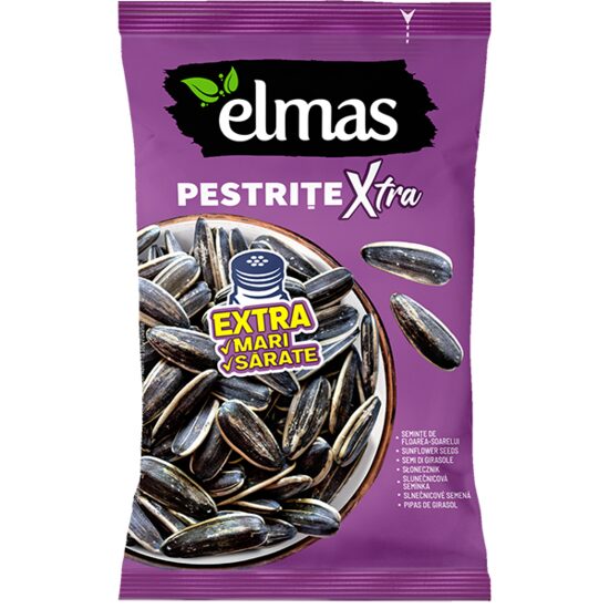 Seminte ELMAS pestrite coapte sare Xtra 150gr (bax 12 buc)