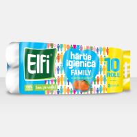 Elfi hartie igienica cu parfum de piersica*10role